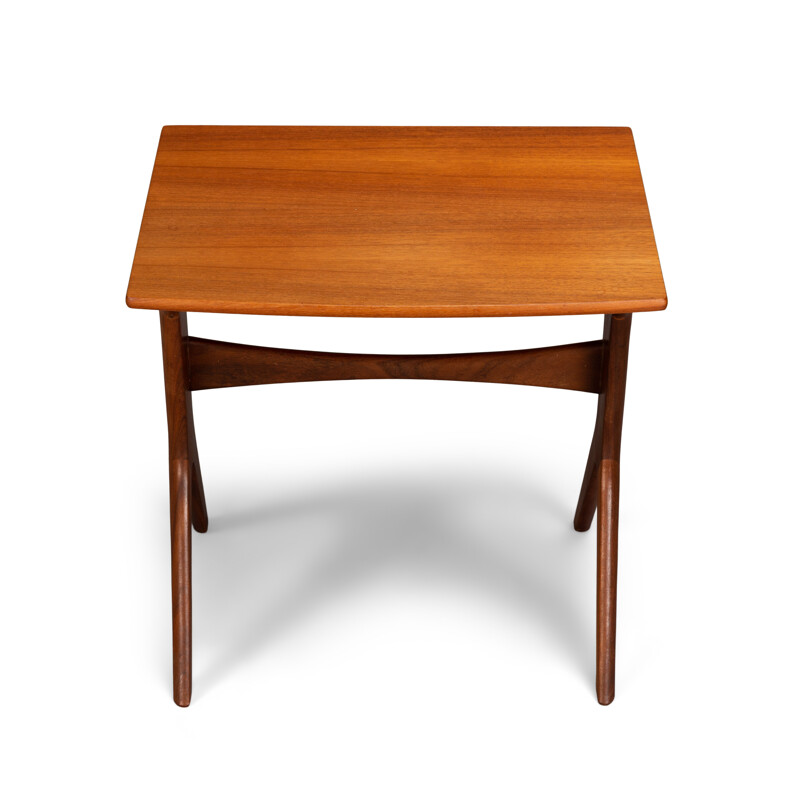 Vintage teak nesting tables by Johannes Andersen for CFC Silkeborg, 1960s