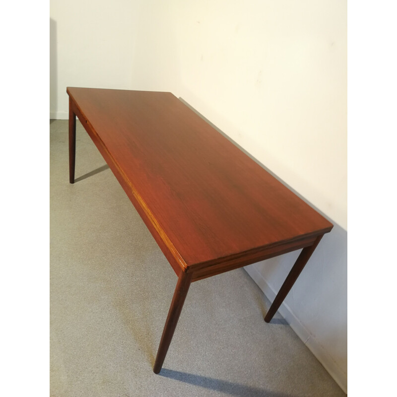 Grande table vintage extensible en palissandre, 1960