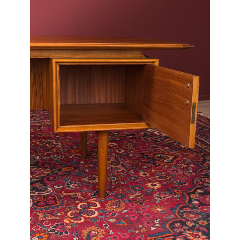 Vintage walnut desk, Germany, 1950s