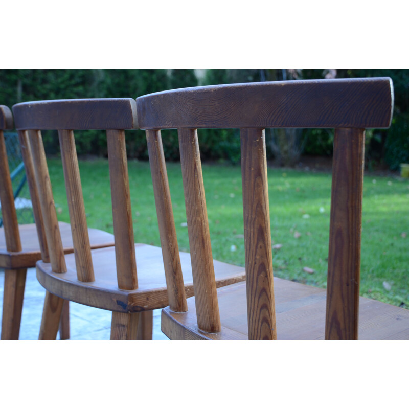 Set of 4 vintage "Utö" chairs by Axel Einar Hjorth, 1930s