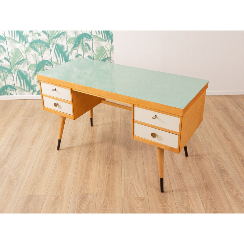 Vintage formica and ash desk, Germany, 1950s 