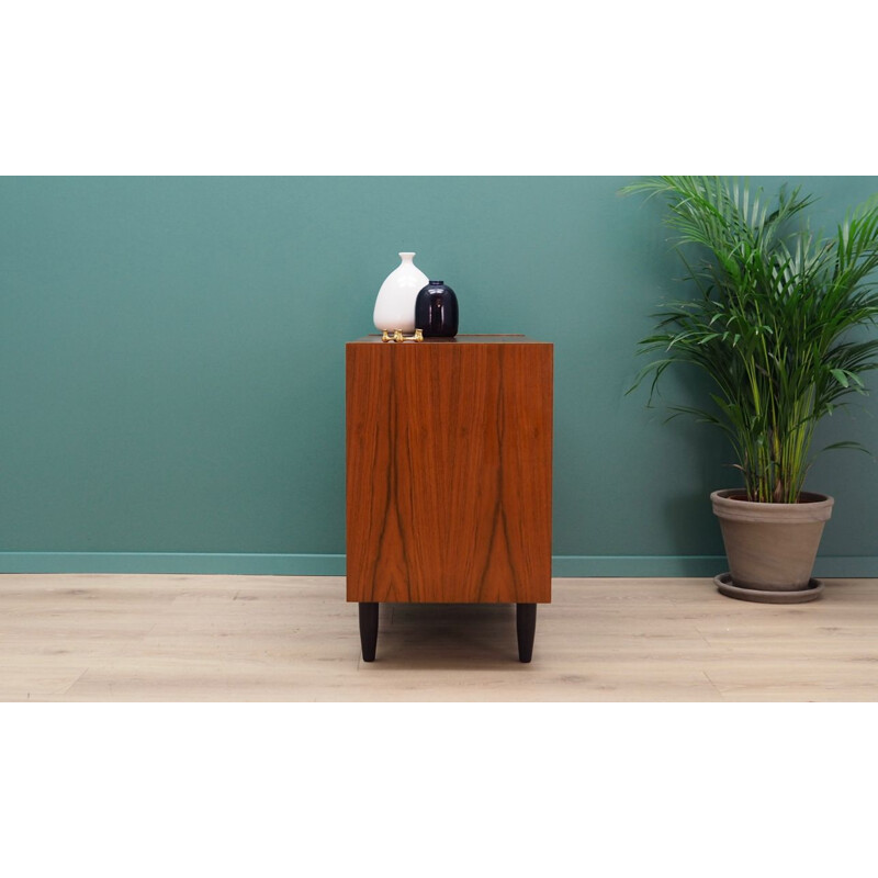 Vintage teak chest of drawers, Denmark, 1960-70s