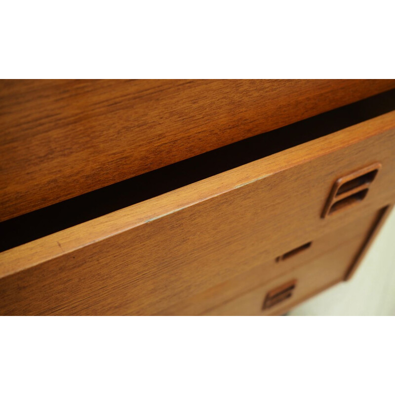 Vintage teak chest of drawers, Denmark, 1960-70s