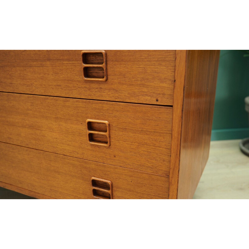 Vintage teak chest of drawers, Denmark, 1960-70s