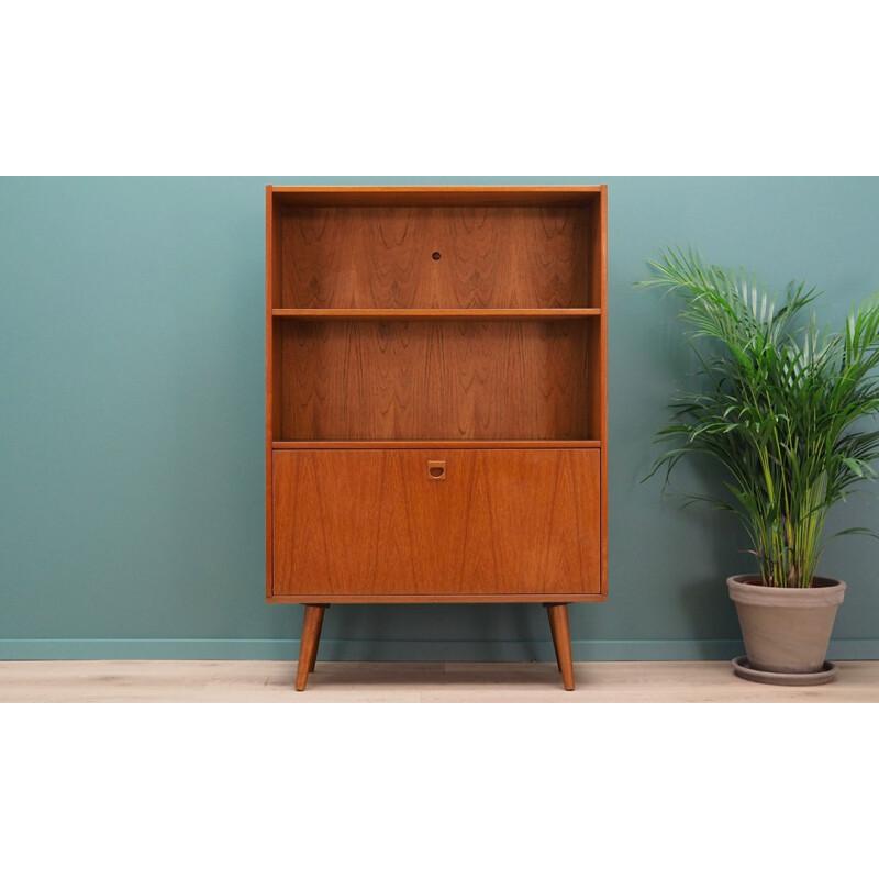 Vintage teak bookcase, Denmark, 1960-70s