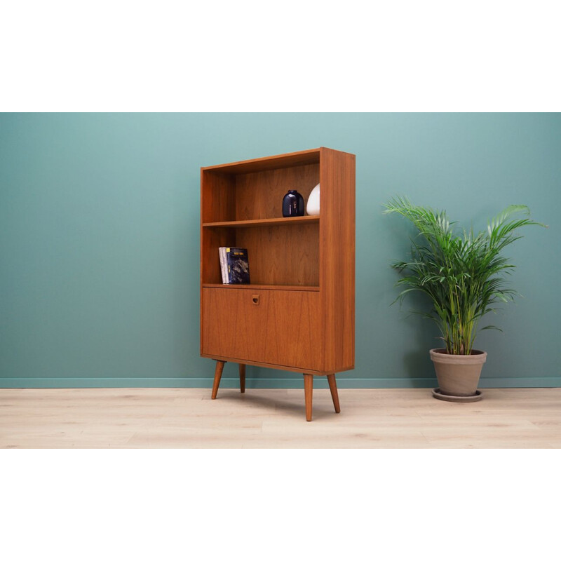 Vintage teak bookcase, Denmark, 1960-70s