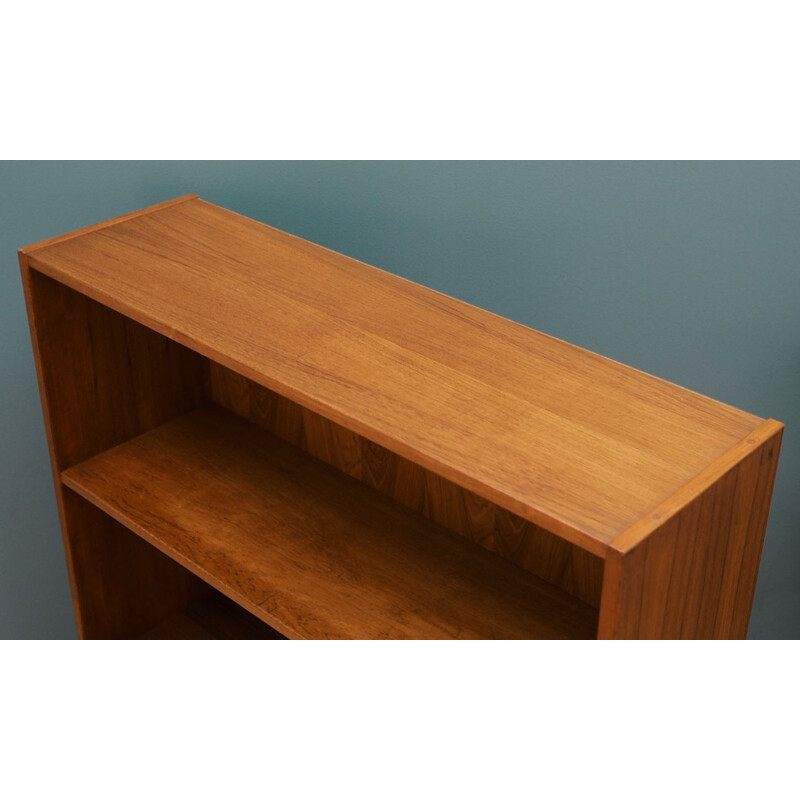 Vintage teak bookcase, Denmark, 1960-70s