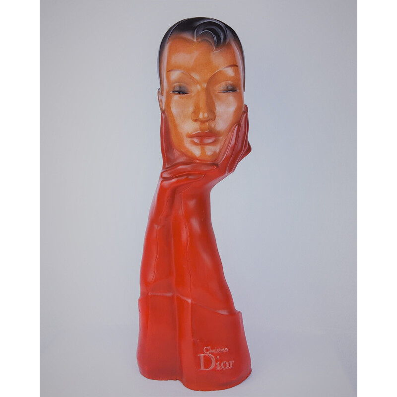 Vintage advertising bust by Christian Dior, 1950s