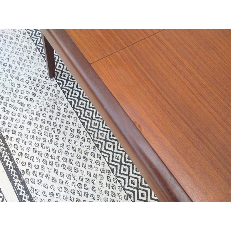 Vintage teak dining table by Louis Van Teeffelen, Wébé publisher, 1960