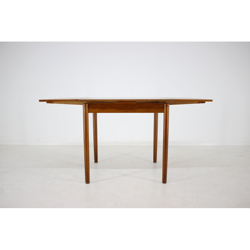Table extensible en teck vintage danoise 1960