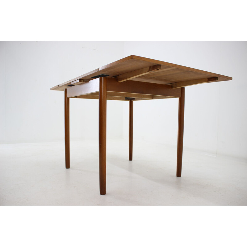 Table extensible en teck vintage danoise 1960