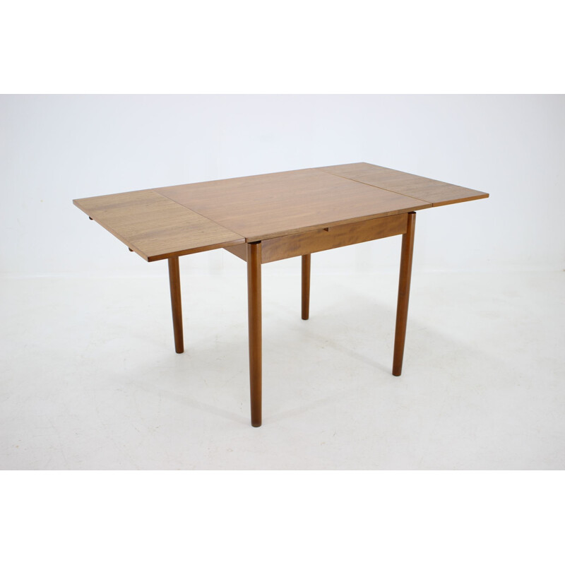 Table extensible en teck vintage danoise 1960