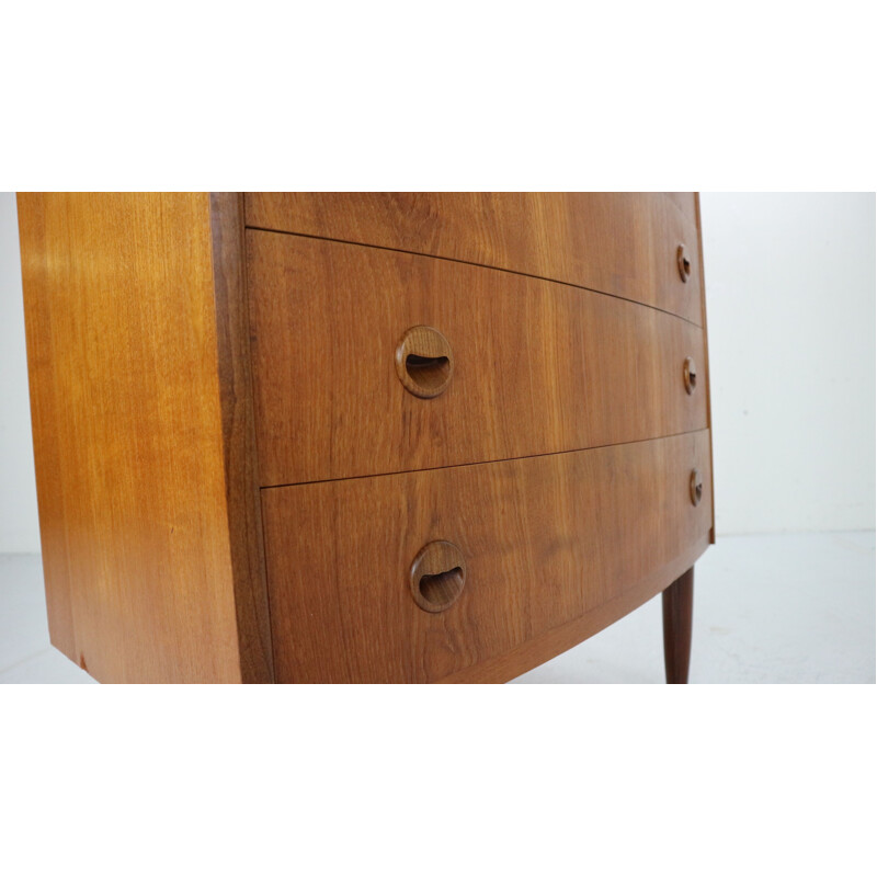 Vintage teak chest of drawers by Kai Kristiansen for Feldballes Møbelfabrik, 1960