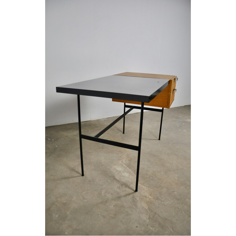 Vintage CM141 Desk by Pierre Paulin for Thonet, 1954