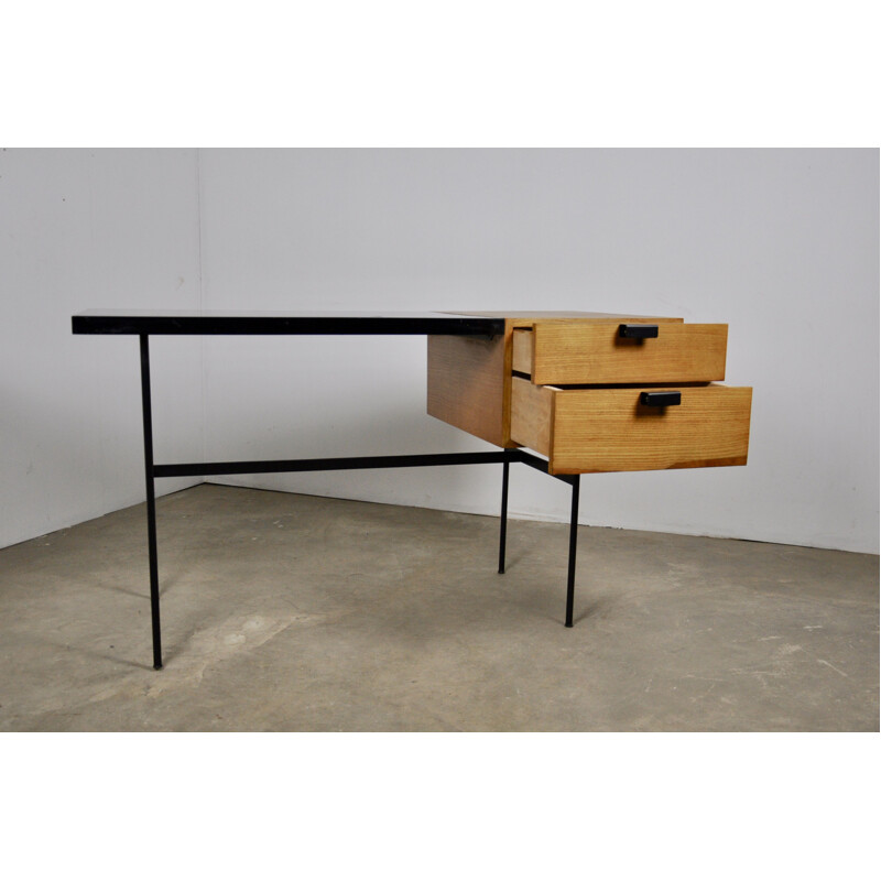 Vintage CM141 Desk by Pierre Paulin for Thonet, 1954