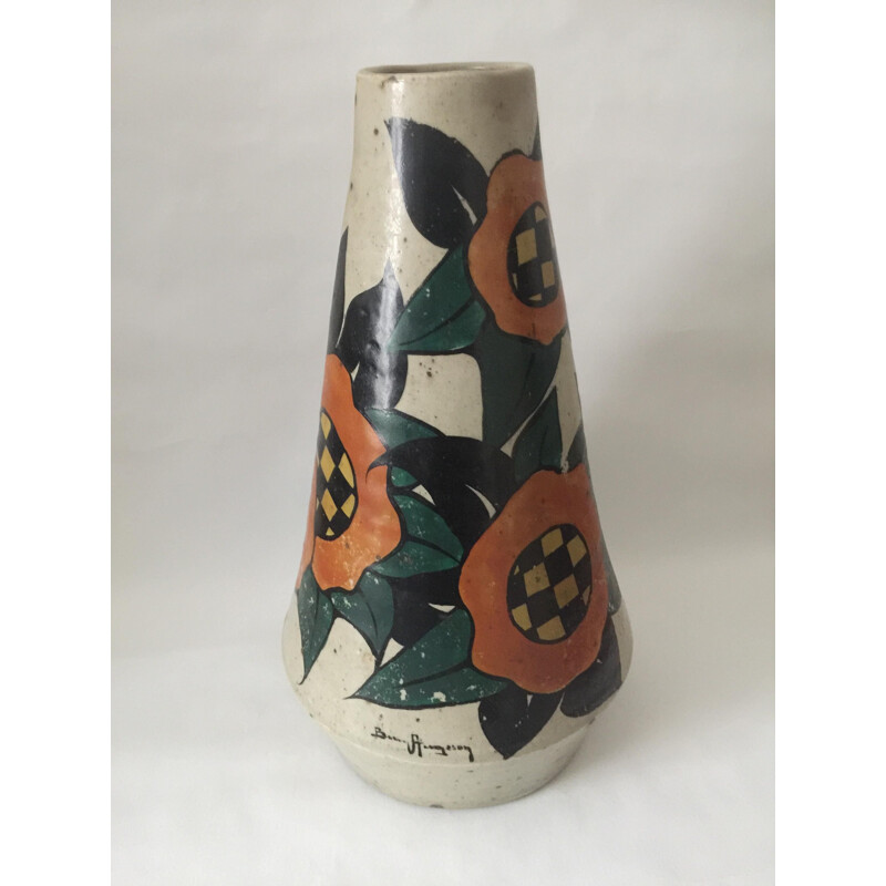 Vintage Art Deco vase by Betzy Augeron, 1930