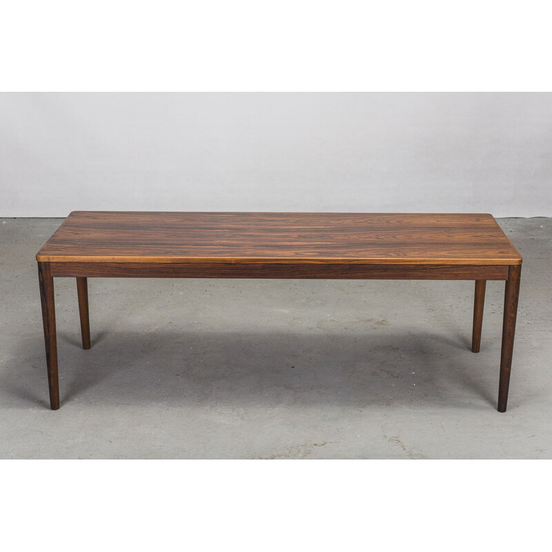 Vintage rectangular rio rosewood coffee table, 1960