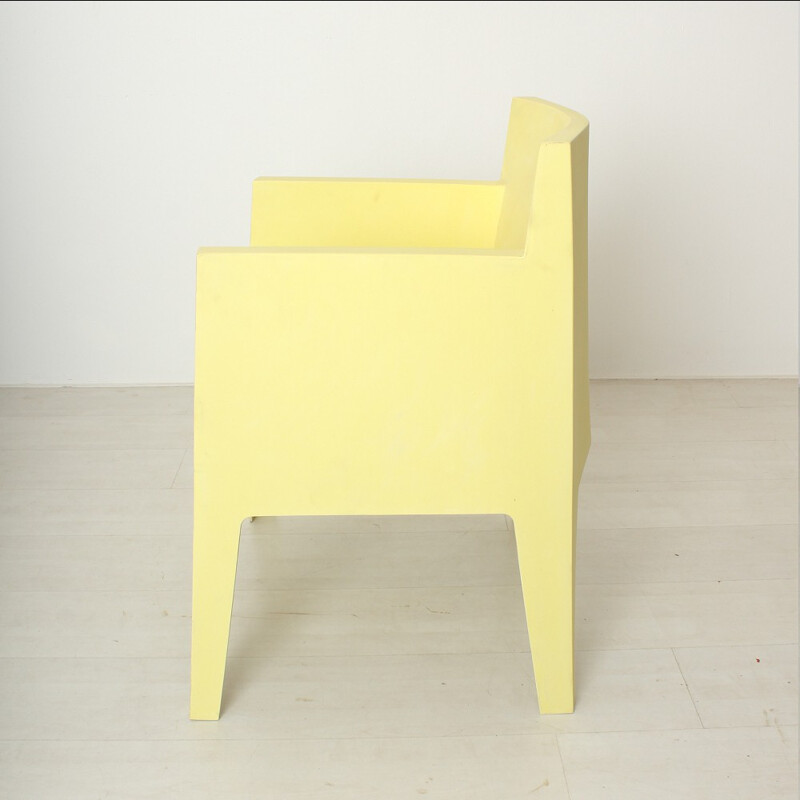 Pair of yellow outdoor plastic chairs, Phillippe STARCK - 1960s