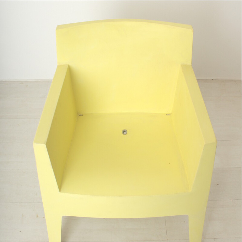 Pair of yellow outdoor plastic chairs, Phillippe STARCK - 1960s