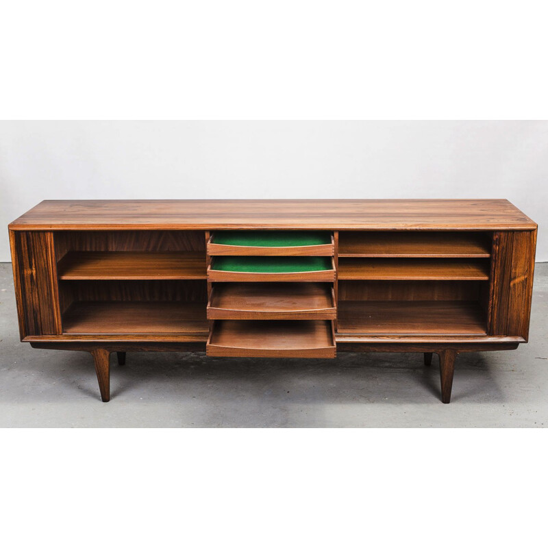 Vintage rosewood Nr 156 sideboard by Bernhard Pedersen & Son 1960