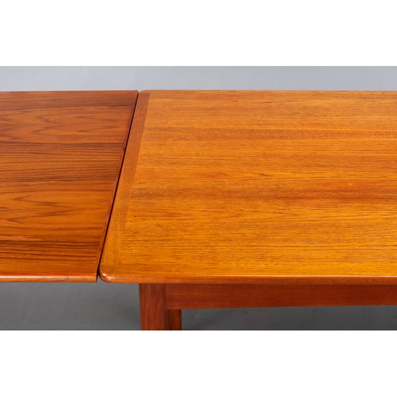 Tavolo allungabile danese d'epoca in teak, 1960