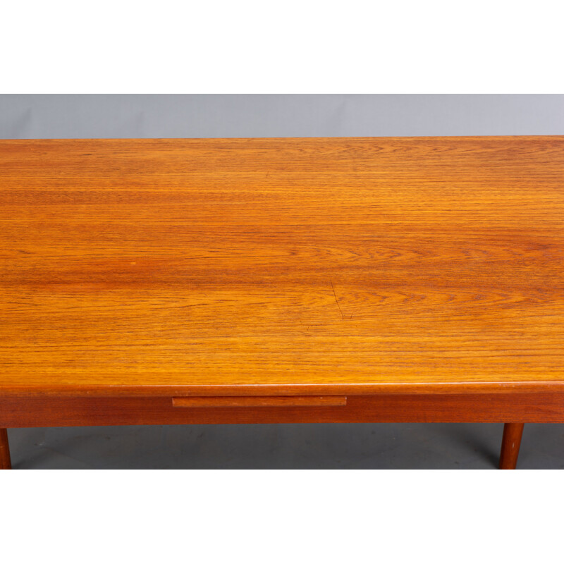 Tavolo allungabile danese d'epoca in teak, 1960