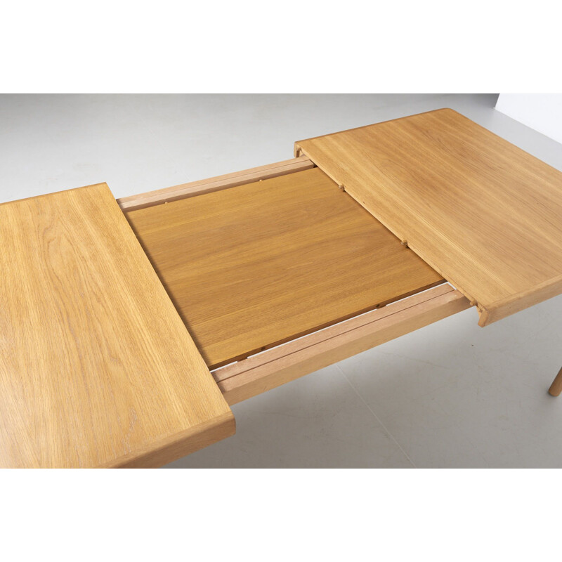 Vintage dining table in oak by H.W Klein for Bramin