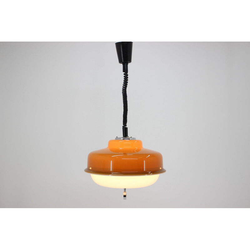 Vintage hanglamp van Harvey Guzzini voor Meblo, 1970