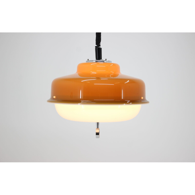 Vintage hanglamp van Harvey Guzzini voor Meblo, 1970