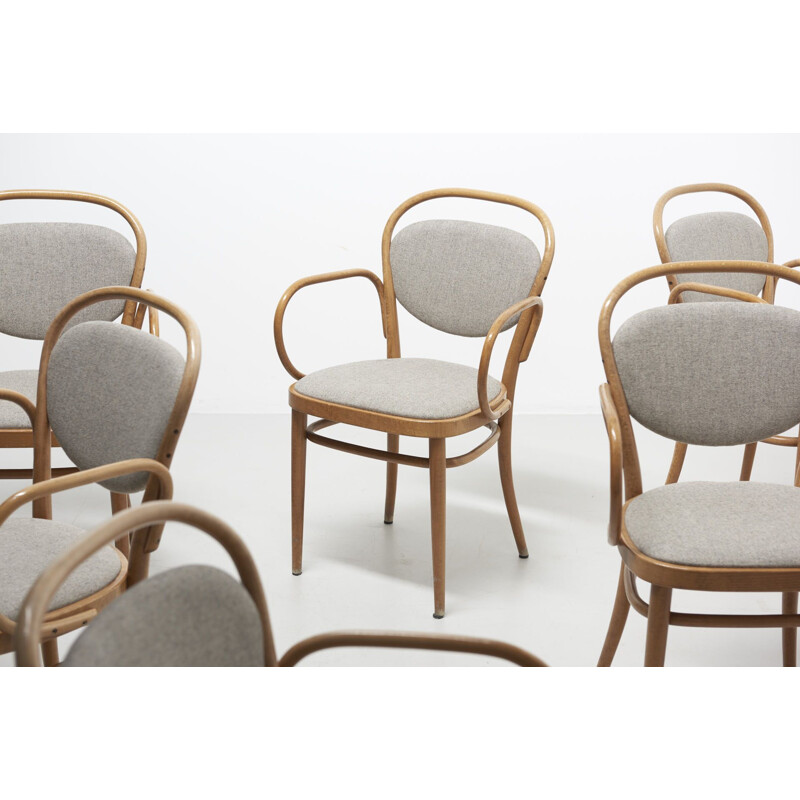 Set of 6 vintage chairs model 215 PF by Thonet 