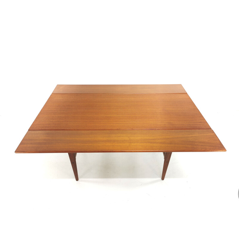 Vintage Danish teak metamorphic coffee & dining Table By Kai Kristiansen For Vildbjerg Møbelfabrik 1960s