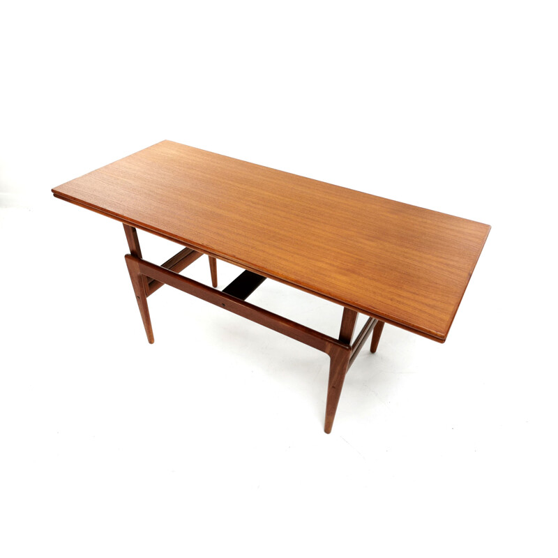 Vintage Danish teak metamorphic coffee & dining Table By Kai Kristiansen For Vildbjerg Møbelfabrik 1960s