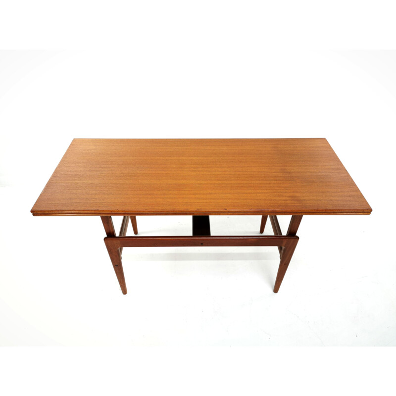 Vintage Danish teak metamorphic coffee & dining Table By Kai Kristiansen For Vildbjerg Møbelfabrik 1960s