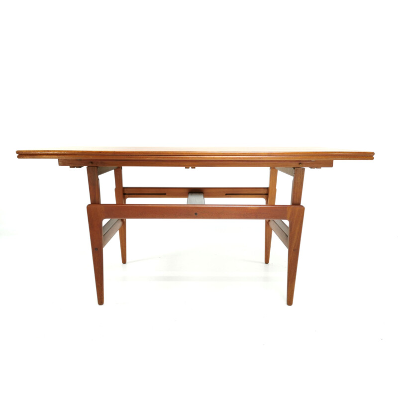 Vintage Danish teak metamorphic coffee & dining Table By Kai Kristiansen For Vildbjerg Møbelfabrik 1960s