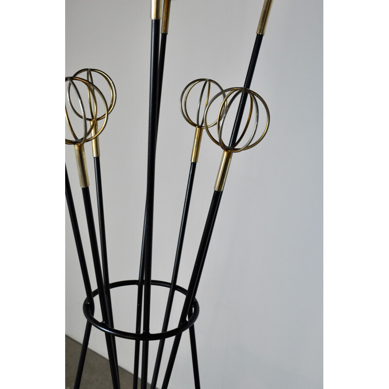 Vintage coat rack Astrobales by Roger Ferraud, 1955s