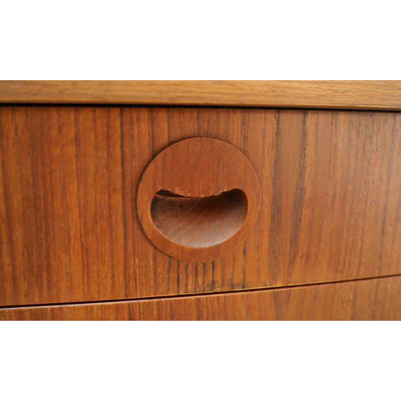 Vintage teak chest of drawers, Denmark, 1960-70s