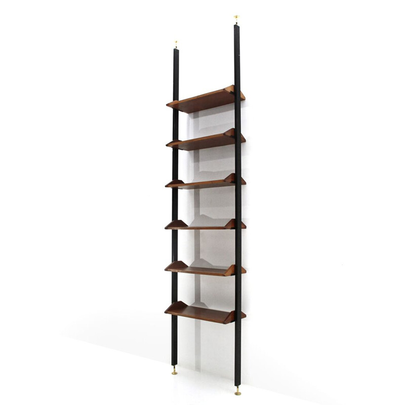 Vintage wooden shelves system, 1960s