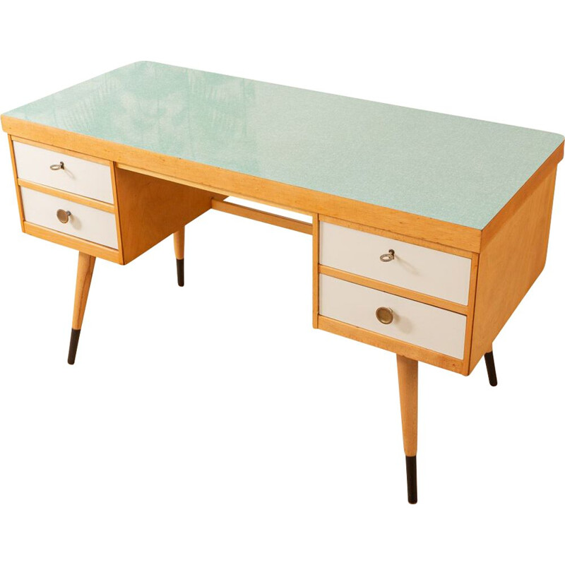 Vintage formica and ash desk, Germany, 1950s 