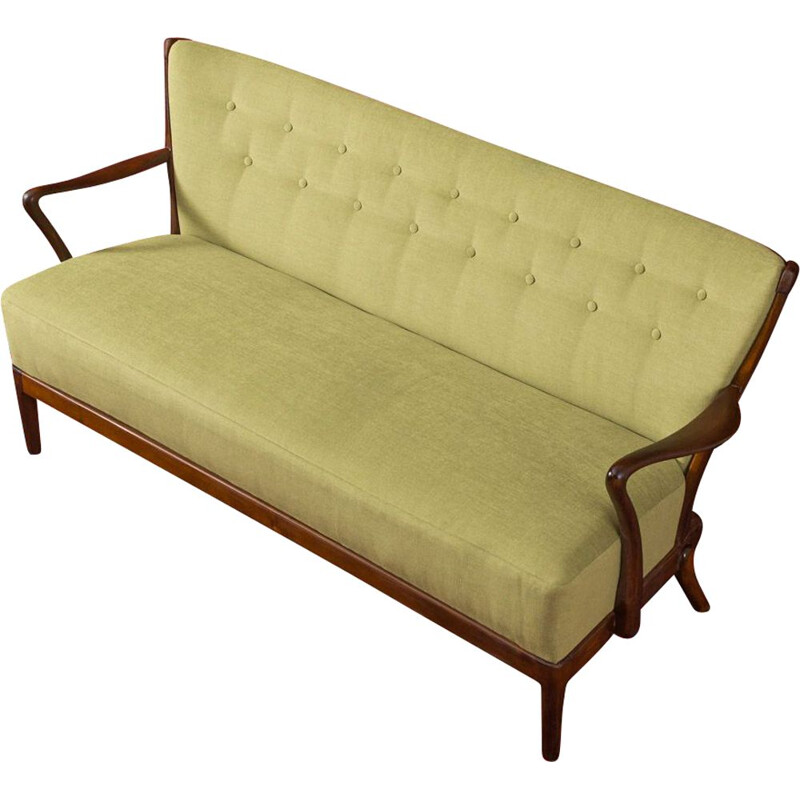 Vintage beech sofa by Slagelse Møbelværk, 1950s