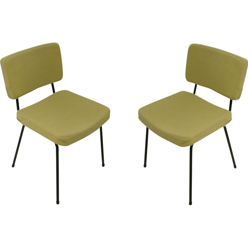 Set of 2 vintage chairs by André Simard for Airborne