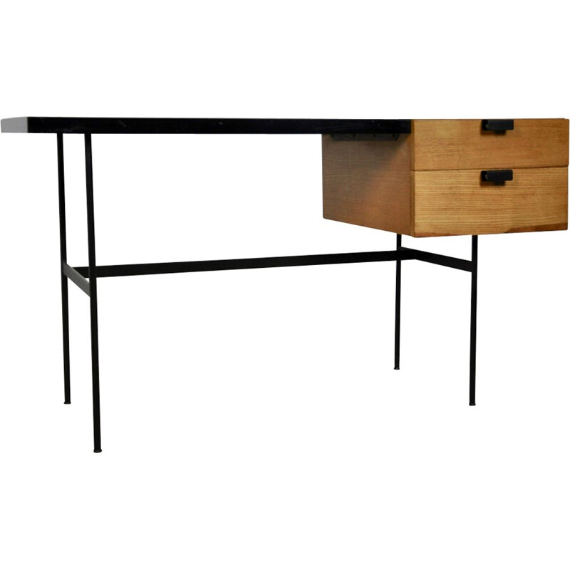 Vintage CM141 Desk by Pierre Paulin for Thonet, 1954