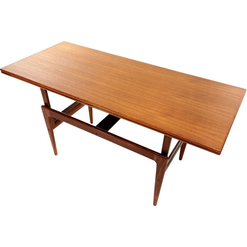 Vintage Danish teak metamorphic coffee & dining Table By Kai Kristiansen For Vildbjerg Møbelfabrik 1960s