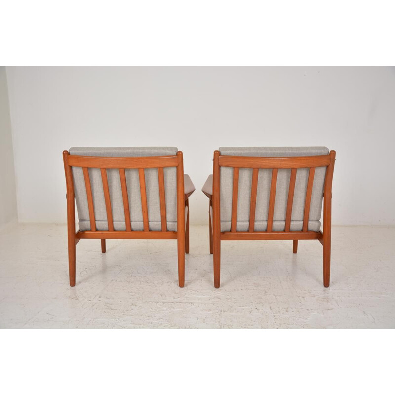 Ensemble de 2 fauteuils vintage en teck de Grete Jalk, 1960