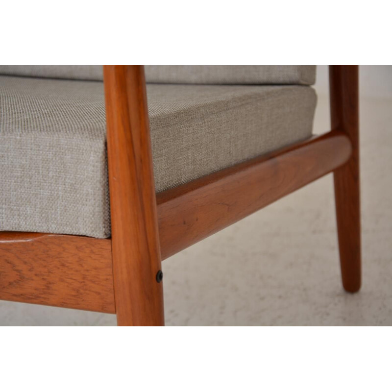 Set of 2 vintage teak armchairs by Grete Jalk, 1960s