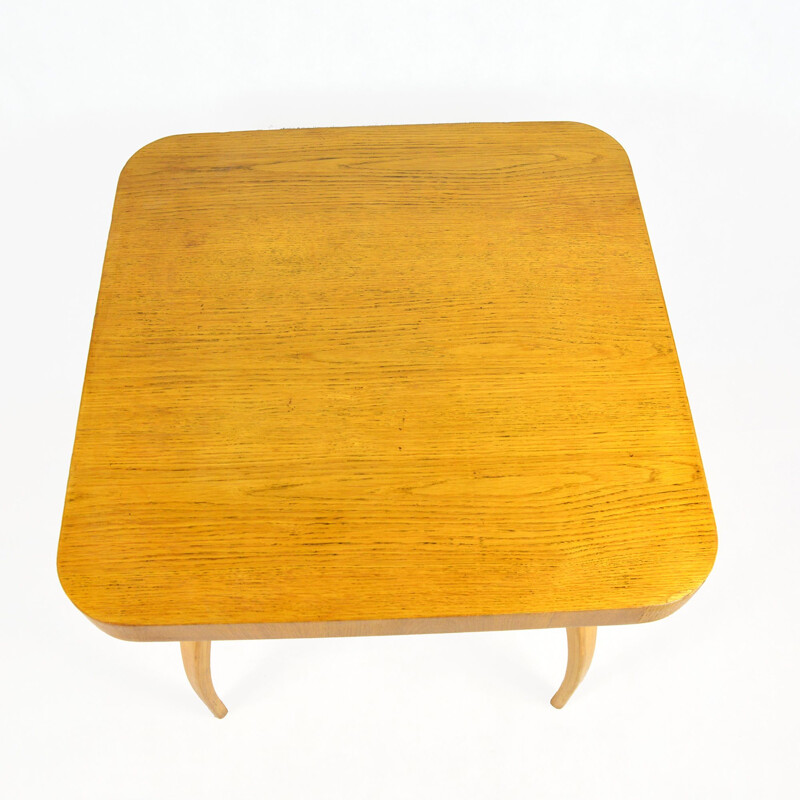 Table basse vintage H-259 par J. Halabala pour Zavody Brno, 1950