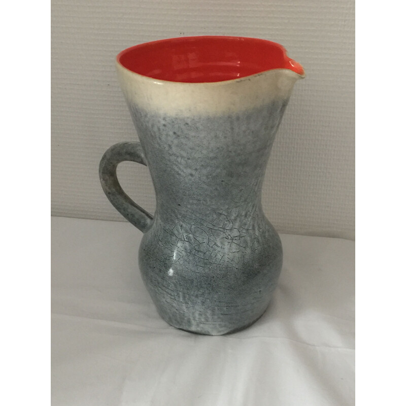 Vintage Accolay ceramic pitcher, 1960
