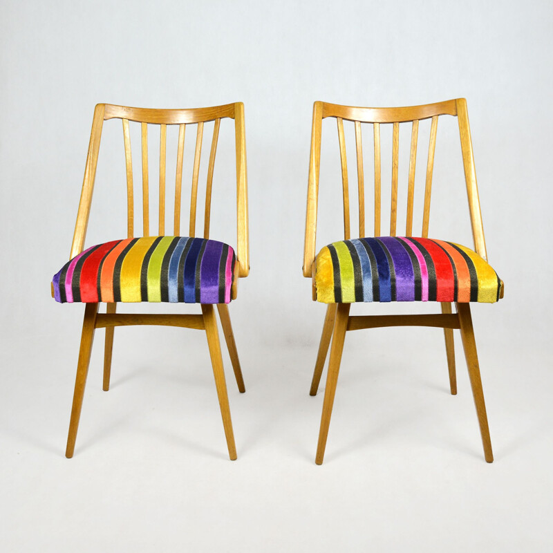 Vintage pair of chairs, designed by A. Suman, Ton 1960