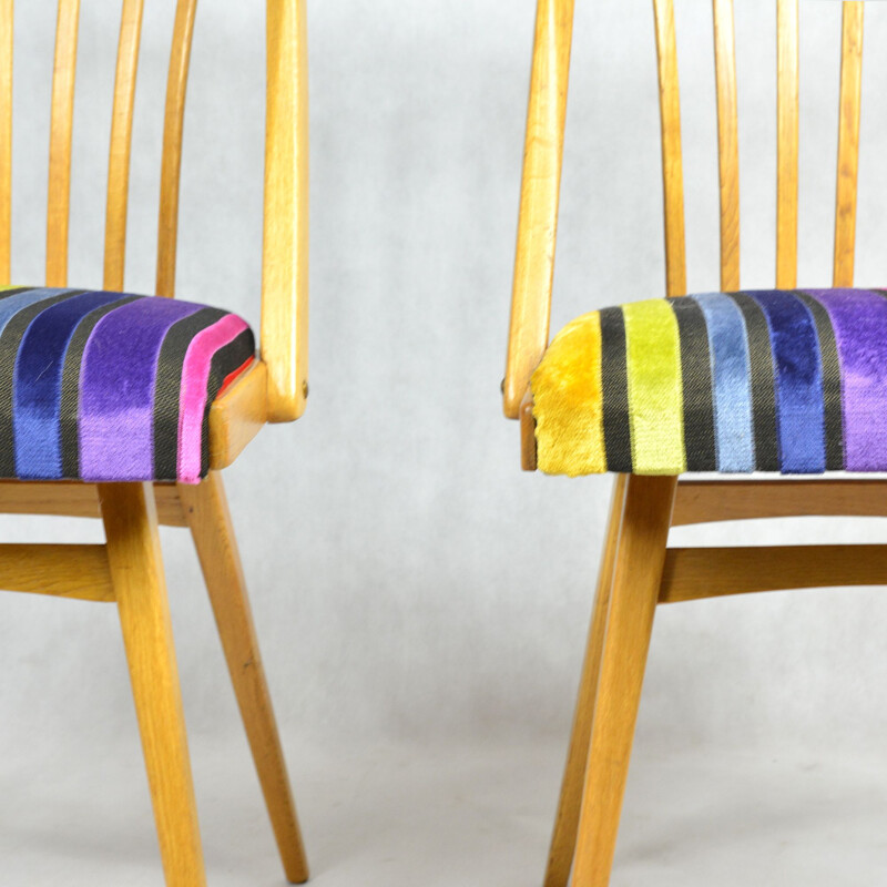 Vintage pair of chairs, designed by A. Suman, Ton 1960