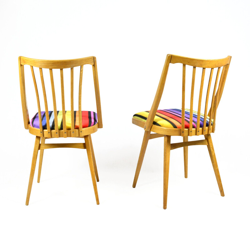 Vintage pair of chairs, designed by A. Suman, Ton 1960