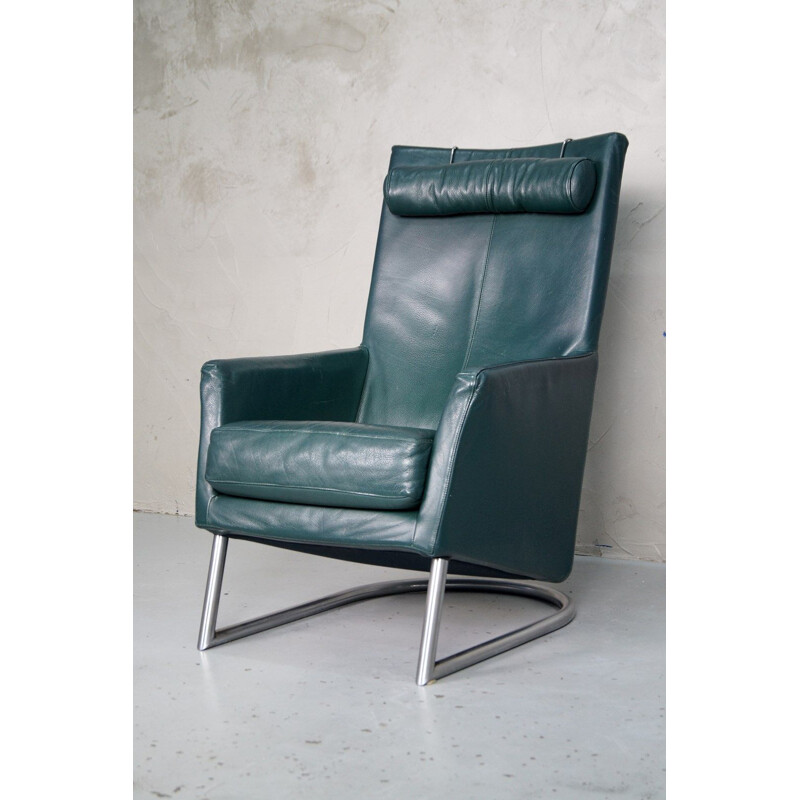 Vintage leather Madonna lounge chair by Gerard van den Berg for Montis, 1980